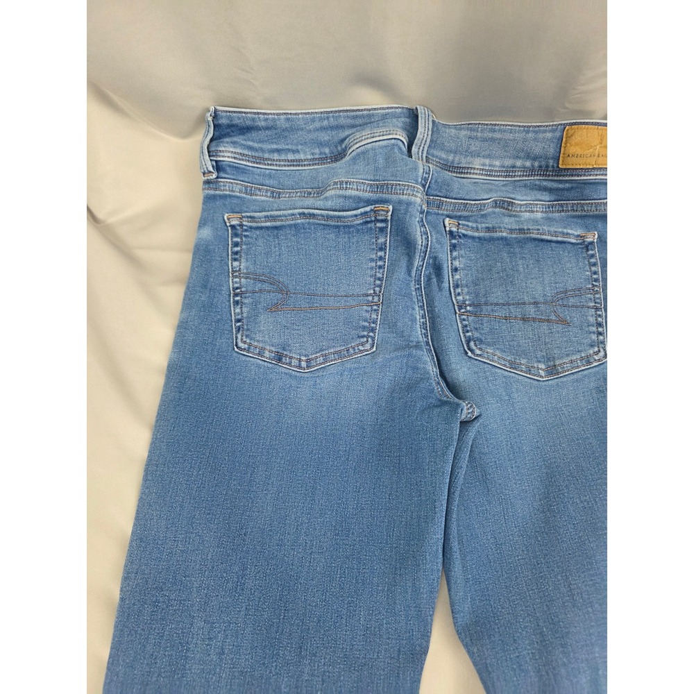 American Eagle Next Level Stretch Flare Jeans Medium Wash Size 8 Womens - Picture 9 of 15